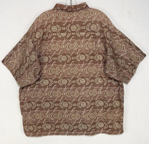 Chemise vintage Patagonia Boomerang imprimé climatisation imprimé tribal aztèque homme XL marron - Photo 5/10