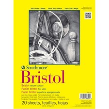 Strathmore : 300 Series : Bristol Paper : Pad : 11x14in (Apx.28x36cm) : 20 Sh...