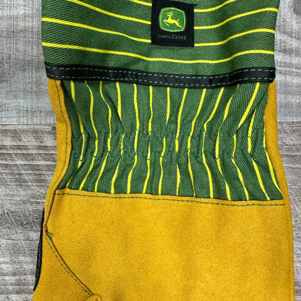 Nuevos guantes de trabajo John Deere de cuero dividido para hombre talla GRANDE Foto 4 de 4