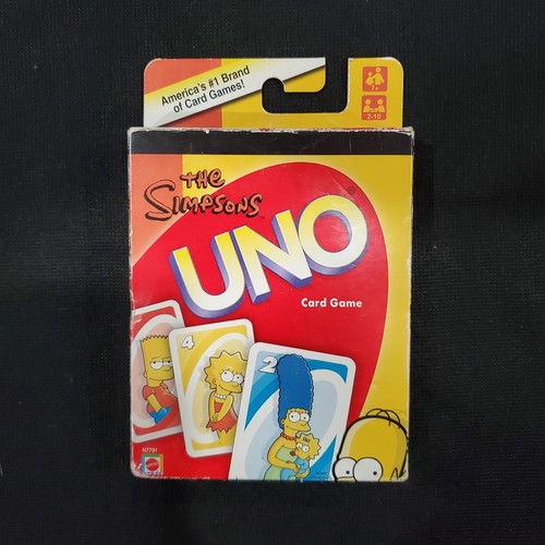 NEW - The Simpsons UNO Card Game 2008/2009 Mattel N7791
