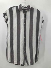 Pre-Owned Madewell White Size XS Stripe Short Short Sleeve Dress