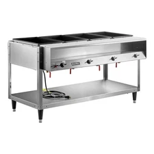 Vollrath 38004 ServeWell® Electric Four Pan Hot Food Table 120V - Sealed Well
