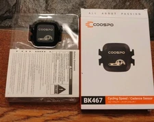 Coospo Accurate GPS Cycling Bike Computer BC107 W/ BK467 Cadence Sensor.OB