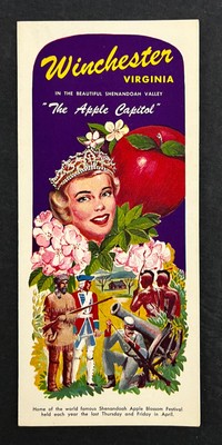 1950s Winchester Virginia Apple Blossom Festival Capitol Vintage Travel Brochure