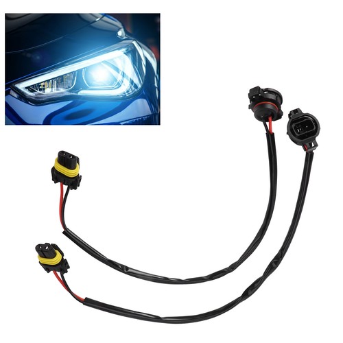⁺2pcs 5202/H16 Male-9005 Female Wire Harness Connector Adapter For Headlight Fog - Picture 14 of 22