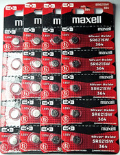 20 PACK MAXELL 364 SR621SW SR621 SILVER OXIDE GOOD EXP 12/30 FREE SHIPPING