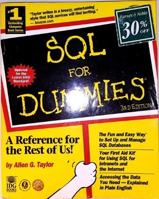 SQL For Dummies by Taylor, Allen G. 0764504150 FREE Shipping
