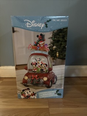 Costco Disney Mickey LED Water Spinning Car Christmas Light Up Musical NIB