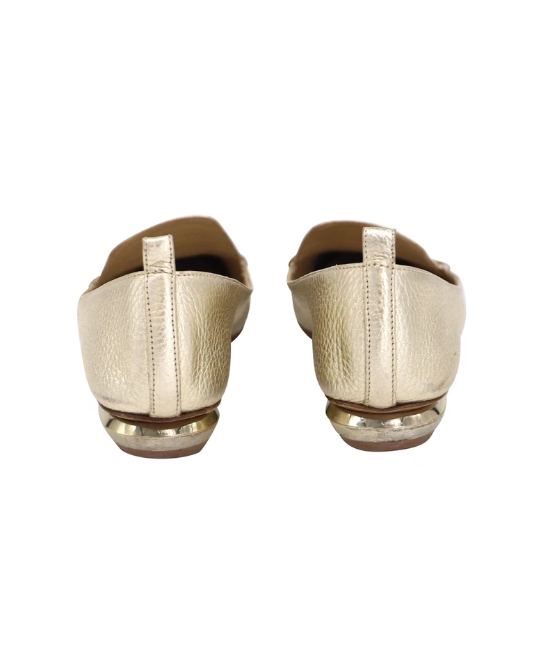 Мокасины женские Nicholas Kirkwood Beya кожа золото размер 35,5 - Изображение 4 из 4