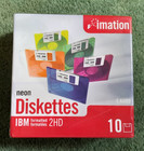 Imation Neon Floppy Diskettes IBM 1.44MB 2HD 10Pk NEW