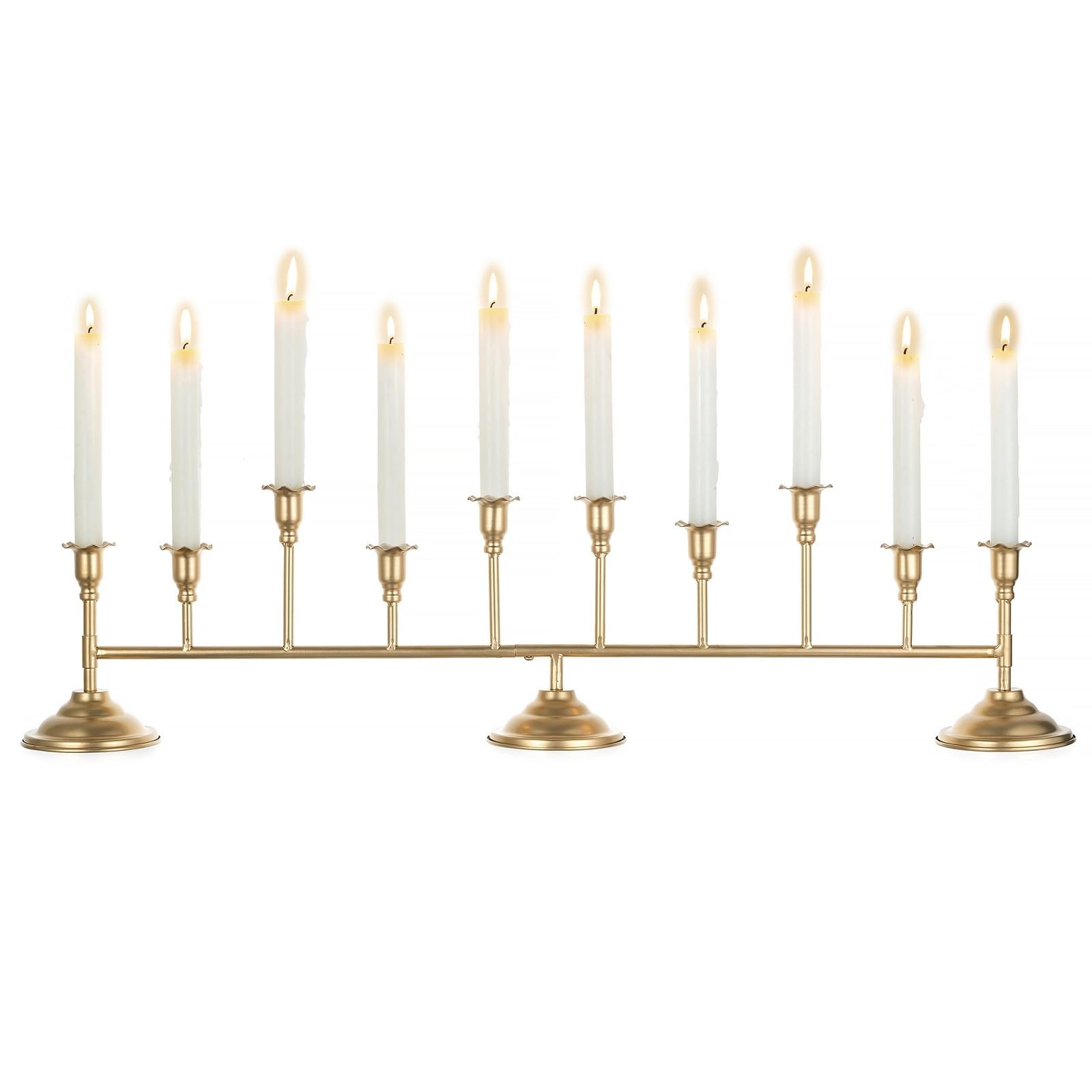Gold Candelabra: 32 Inches Long Candelabra Centerpieces - Vi