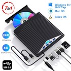 External CD DVD Drive for PC Laptop Windows 11 10 USB 3.0 Burner Reader Writer
