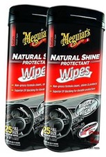 Meguiar's Natural Shine Wipes Auto Surface Protector 25 pk2
