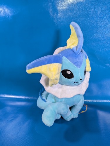 *Selten* 14 Zoll Vaporeon Japan Pokemon Center Plüschtier Stofftier Neu mit Etikett - Bild 2 von 12