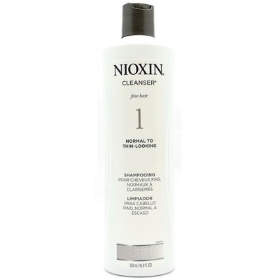 Nioxin Cleanser Shampooing 1 for Fine Hair 16.9 fl.oz. (500 ml)