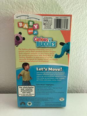 Nick Jr. Baby - Curious Buddies: Lets Move (VHS, 2005) for