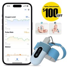 Baby Sleep Monitor Tracking Heart Rate, Average Oxygen Level and body Movement