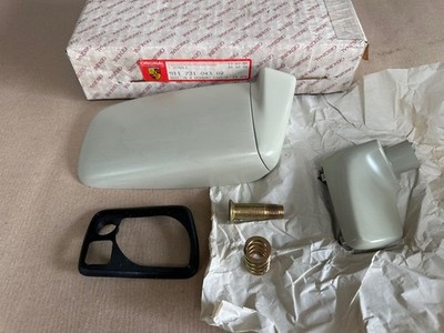 Original Porsche 911 930 mirror shell left complete 91173104302 NOS
