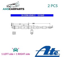 BRAKE HOSE LINE PIPE REAR 245296-05403 ATE 2PCS NEW OE REPLACEMENT