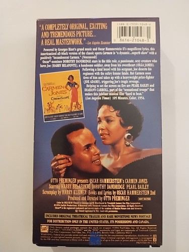 Carmen Jones (1954) (VHS, 1954) **Buy 2 Get 1 Free** - Picture 2 of 2