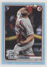 2020 Bowman Sky Blue 98/499 Junior Fernandez #39 0g4