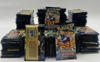 Lot of (207) Pokemon TCG Crown Zenith Booster Packs SEALED