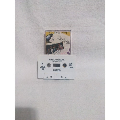 New Edition's "All For Love" Sings Again! Cassette Tape (Very Good, Play-Tested) - Picture 4 of 4