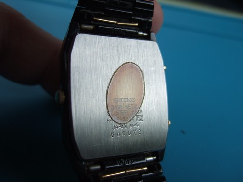 Men's Seiko H449-5310 Black Gold Analog Digital Alarm Chronograph Watch to Fix! - Picture 11 of 11
