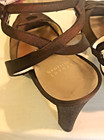 NEW Women's STUART WEITZMAN Brown Heels Size 10 Glitter Satin Peep-Toe Spain — photo 3