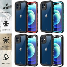 For iPhone 12 Pro Max / 12 Mini Waterproof Case Shockproof with Screen Protector