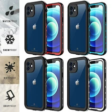 For iPhone 12 Pro Max / 12 Mini Waterproof Case Shockproof with Screen Protector