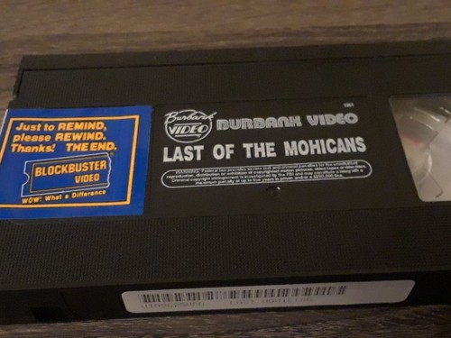 last of the mohicans vhs 1985 Steve Forrest Magnum Entertainment b4 - Picture 4 of 5
