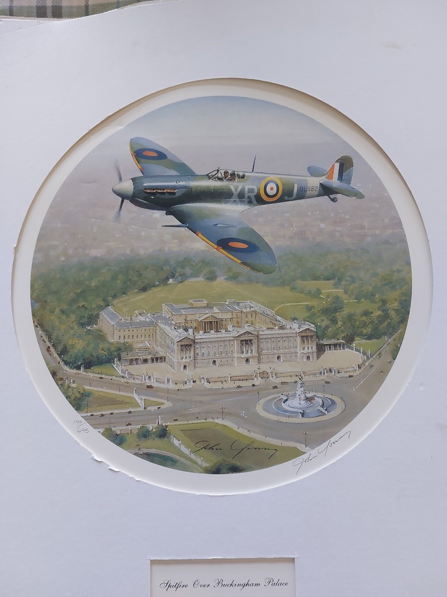 ジグソーパズル ジョン・ヤング スピットファイア・オーバー・バッキンガムパレス ジグソーパズル『SPITFIRE OVER BUCKINGHAM PALACE』 Spitfire