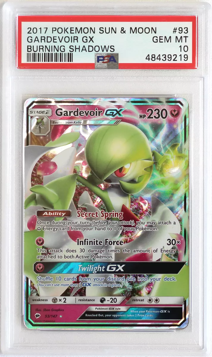 Gardevoir GX UR 2017 Pokemon Sun and Moon Burning Shadows #93 (BGS 9.5)