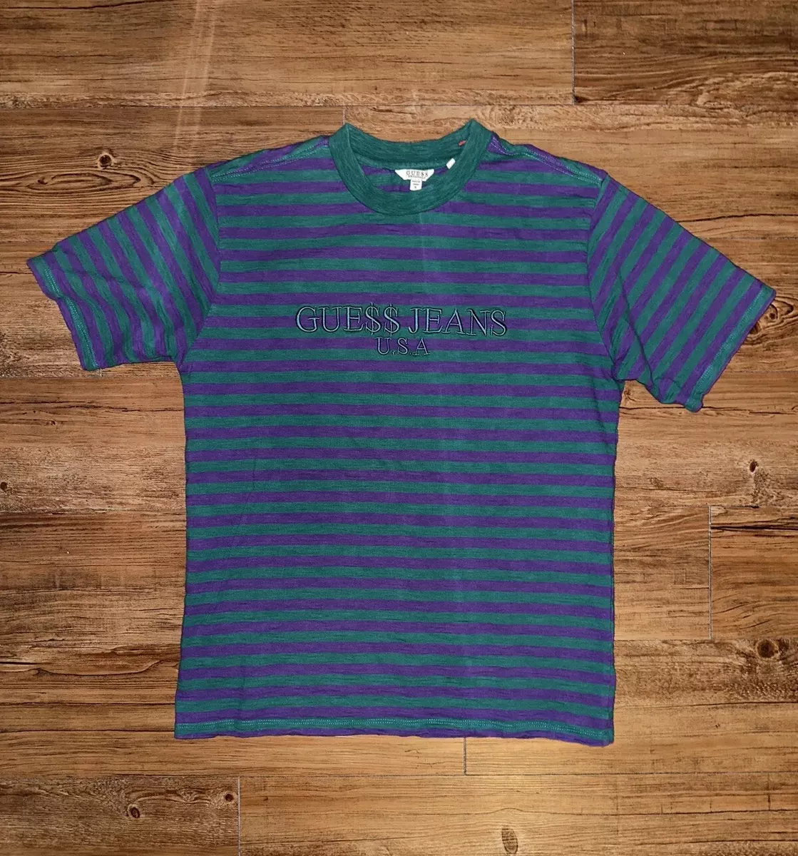 Green and purple sales guess shirt