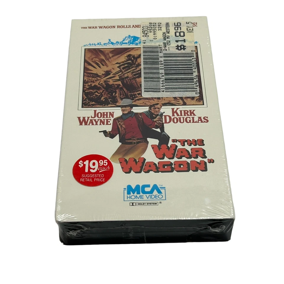 The War Wagon VHS Sealed! Watermarks! Brand New! Kirk Douglas John Wayne 1983 Foto 4 de 4