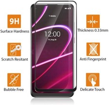 T-Mobile REVVL 5G,REVVL 6x Full Screen Coverage Tempered Glass Screen Protector