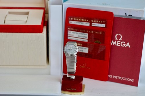 Omega Constellation Ladies Diamond Dial 27mm 12310276057001 2015 Full Set - 第 4/18 張圖片