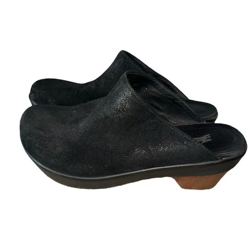 Vintage Antelope brand in suede and leather /wood heel clog Women’s 8.5/39 - Picture 6 of 8
