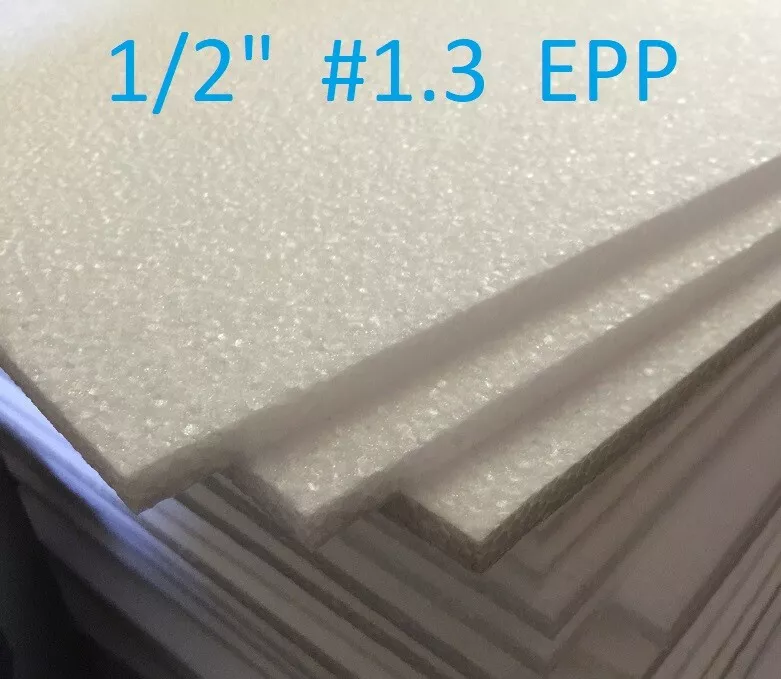 1.9 Density EPP Foam Sheets White 12 x 36 - Buzzard Models