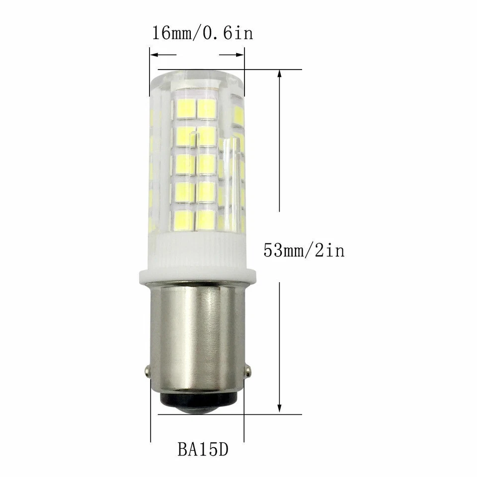 10pcs Led car BA15D 1142 64-2835 Boat Marine RV bulb 5W AC/DC 12V Ceramics Lamp - Image 2 of 4