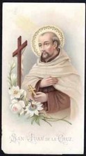 Holy card antique de San Juan de la Cruz santino image pieuse estampa