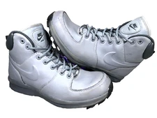 Nike ACG Manoa Mens Size 8 472780-002 Leather All Weather Rugged Gray Boots