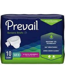 Lot Of 3 Prevail Bariatric Ultimate XXXL Incontinence Briefs - 10 Count (PV-094)
