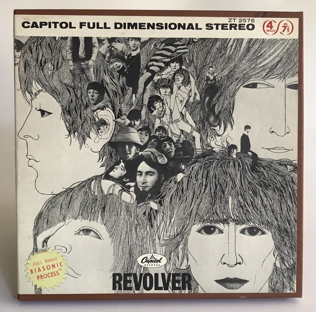 The Beatles - Revolver 4 Track IPS 7 1/2 Stereo Tape Reel Biasonic