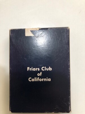 Vintage Friars Club Of California Pinochle Playing Card Deck | eBay