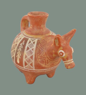 Donkey Rhyton form reproduction artifact from Cyprus High quality Sculpture