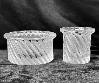 LALIQUE - Smyrne Crystal Ashtray & Cigarette Holder - Made in France