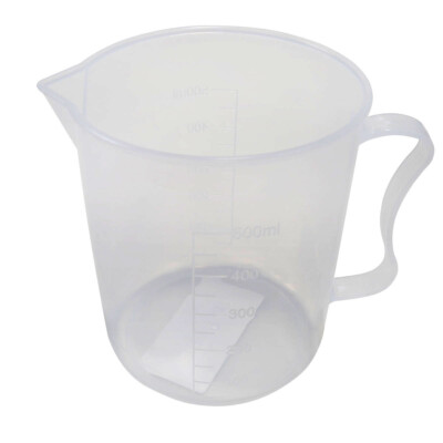 500ml Clear PP Plastic Graduated Measuring Mixing Cup Jar Jug Cooking Bakery Lab