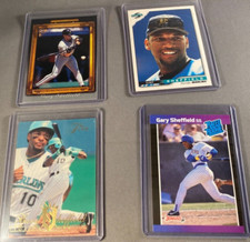 4 Gary Sheffield Collectable Baseball Cards MLB Baseball